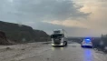 Batman'da şiddetli yağmur ulaşımı olumsuz etkiledi: Kara yolu tek şeride düştü!