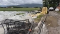 Sular altında kalan alanlar dron ile görüntülendi