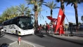 Milli Takım Kafilesine eşlik eden polisten kaza