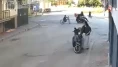 Motosiklet bisikletli çocuğa çarptı