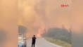 Balıkesir'deki orman yangınında tahliye hazırlığı!