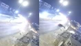 Bodrum'da takla atan otomobil AVM otoparkına girdi