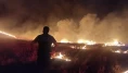Çorum'da korkutan örtü yangını