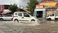 Uşak'ta sağanak ve dolu hayatı kilitledi