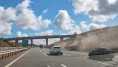 Arnavutköy’de seyir halindeki TIR’ın dorsesi koptu
