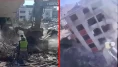 Küçükçekmece’de 7 katlı bina yıkım sırasında çöktü! O anlar kamerada
