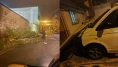 Şiddetli rüzgar ortalığı birbirine kattı!