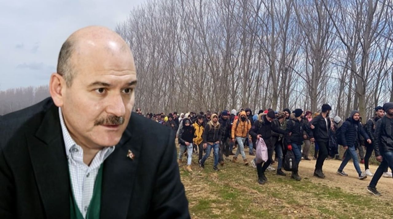 Bakan Soylu Türkiye'den ayrılan göçmen sayısını açıkladı