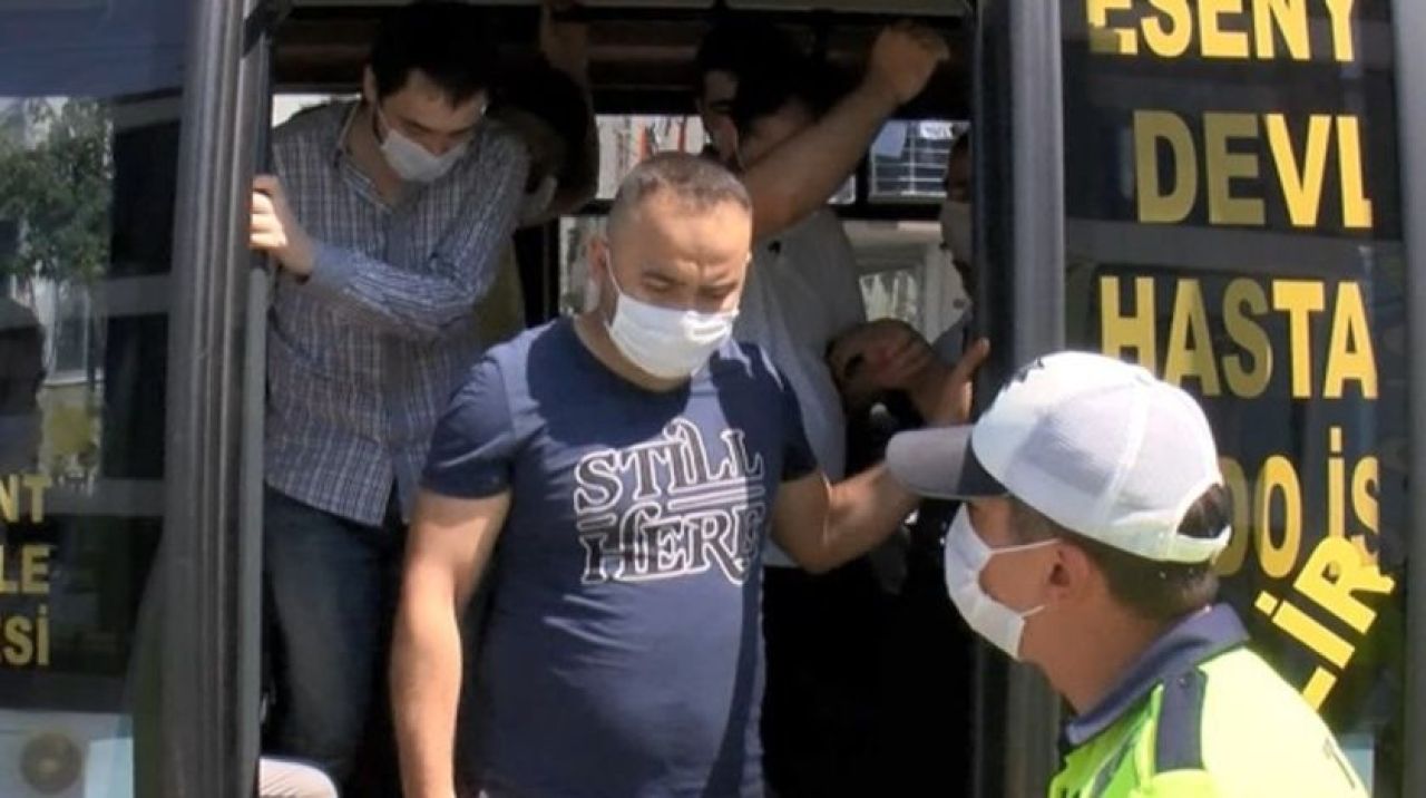 Esenyurt'ta şoke eden görüntü! 14 kişilik bir minibüsten 42 kişi çıktı