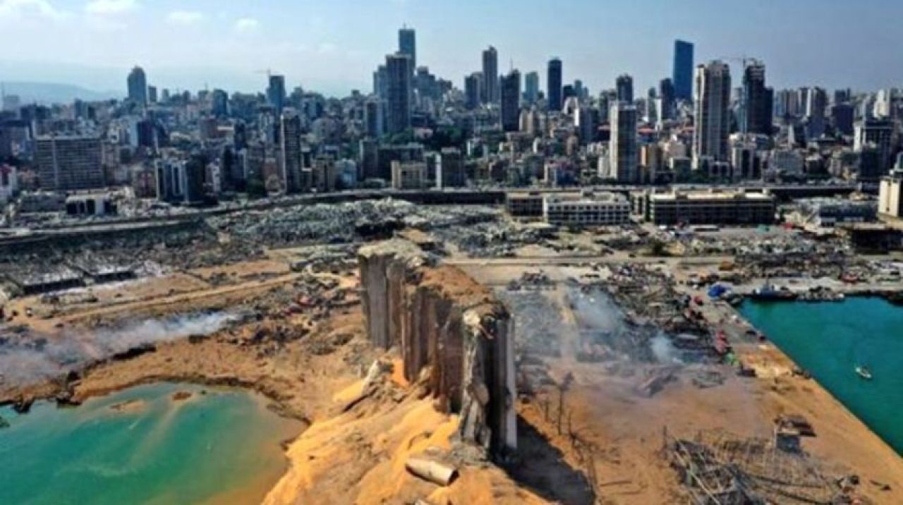 Patlamanın yarattığı şok dalgası görüntülendi