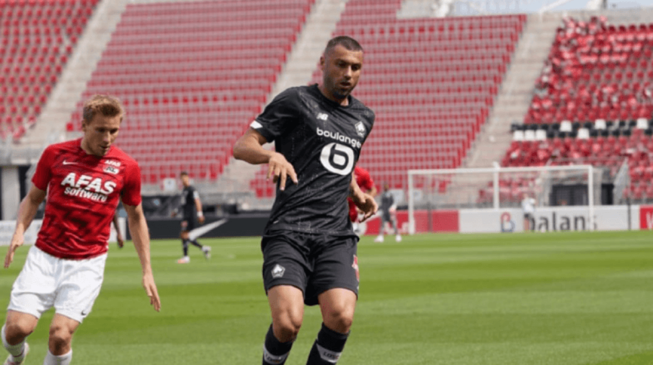 Burak, Lille'de ilk maçına çıktı