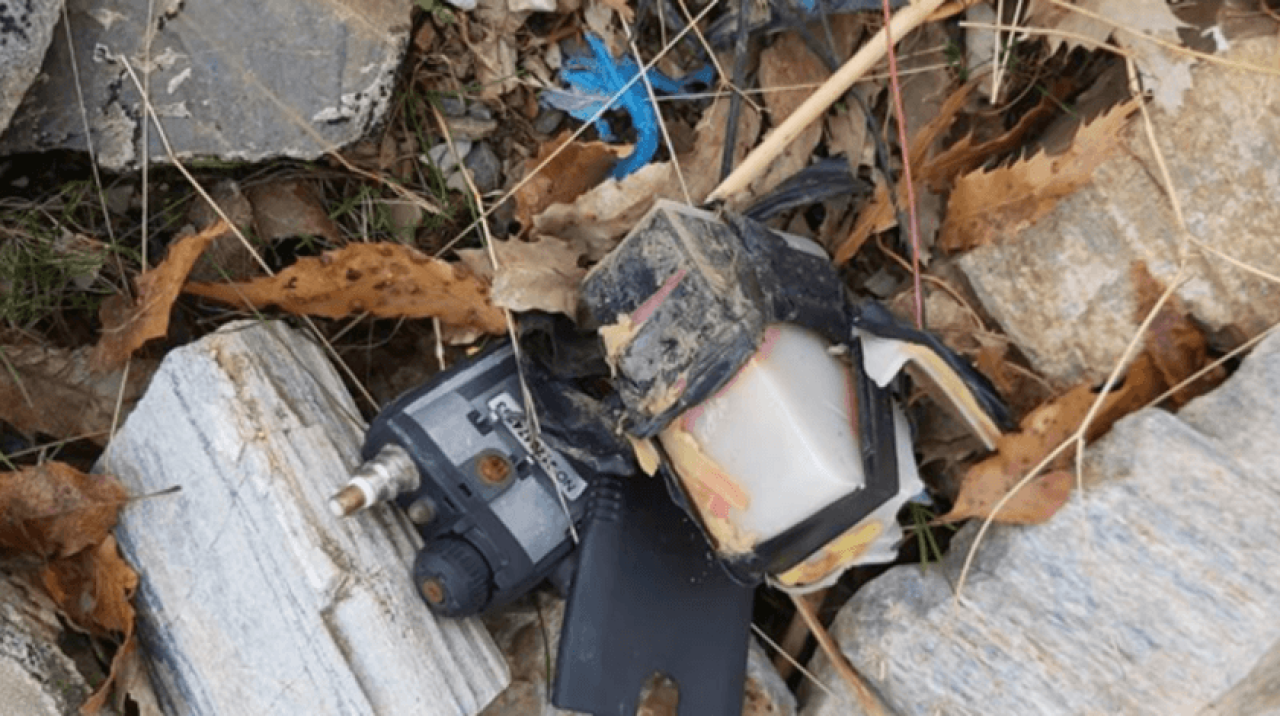 El yapımı patlayıcı ele geçirildi