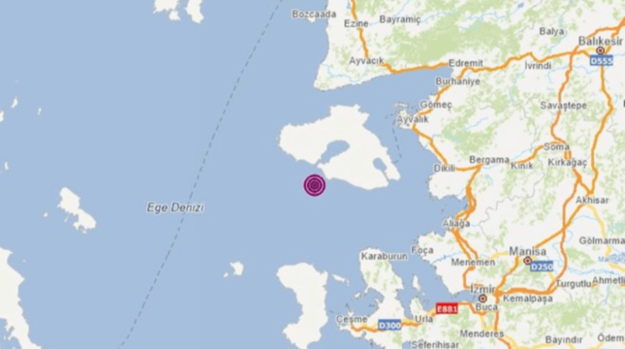 Karaburun açıklarında 4,8 büyüklüğünde deprem