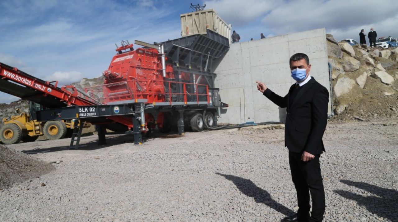 Gölbaşı Belediyesi taşları geri dönüşüme kazandıracak
