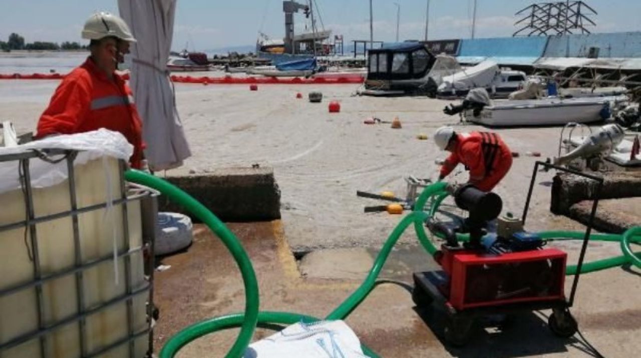 Bakanlık ilk adımı attı; Deniz salyası temizliği başladı