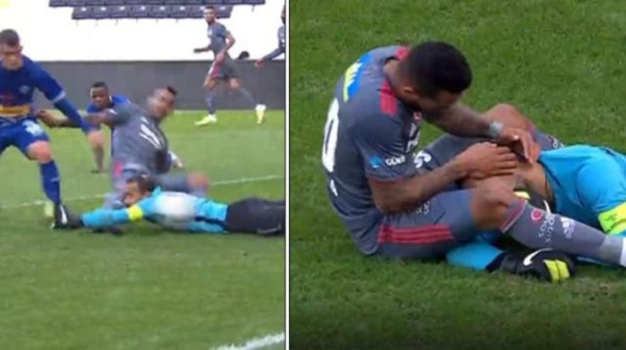 Beşiktaş'ın stadında korku dolu anlar!