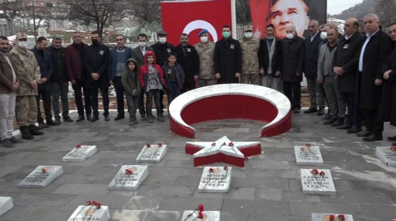 PKK'nın Hamzalı'da katlettiği 23 şehit törenle anıldı