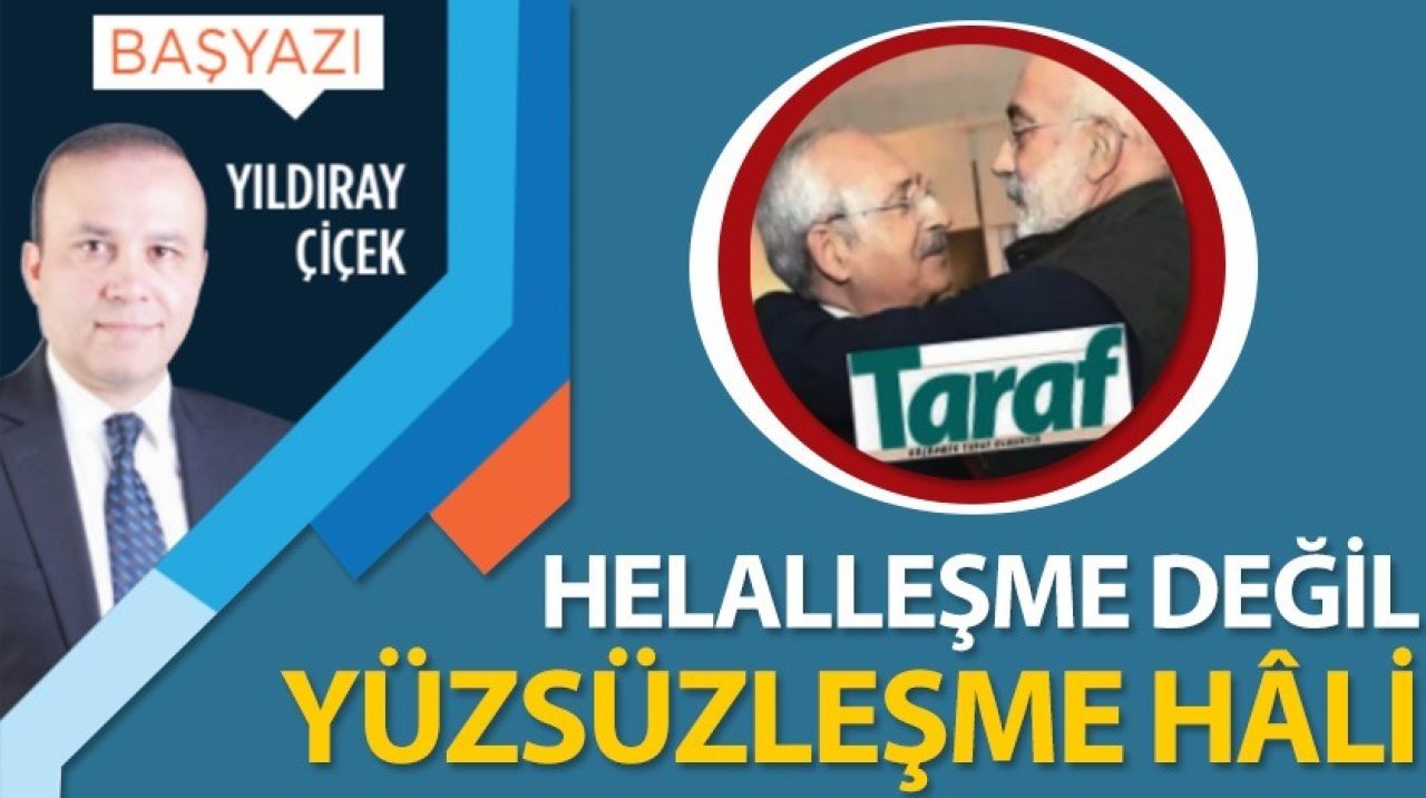 Helalleşme değil yüzsüzleşme hâli