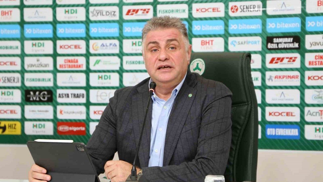 Giresunspor Başkanı Nahid Yamak: "Kulübümüz şuanda borç batağında"