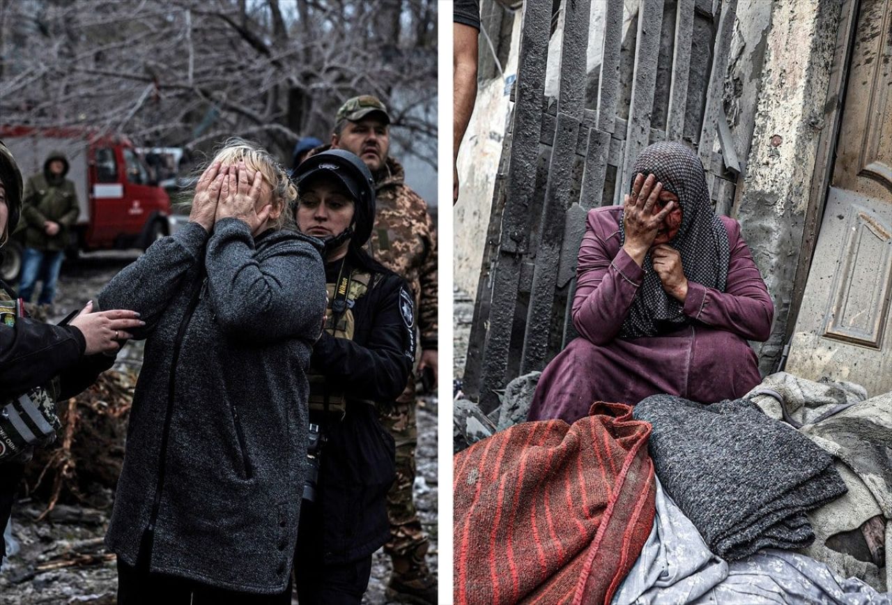 Bir yanda Ukrayna bir yanda Gazze! Savaşın izleri karelerde...