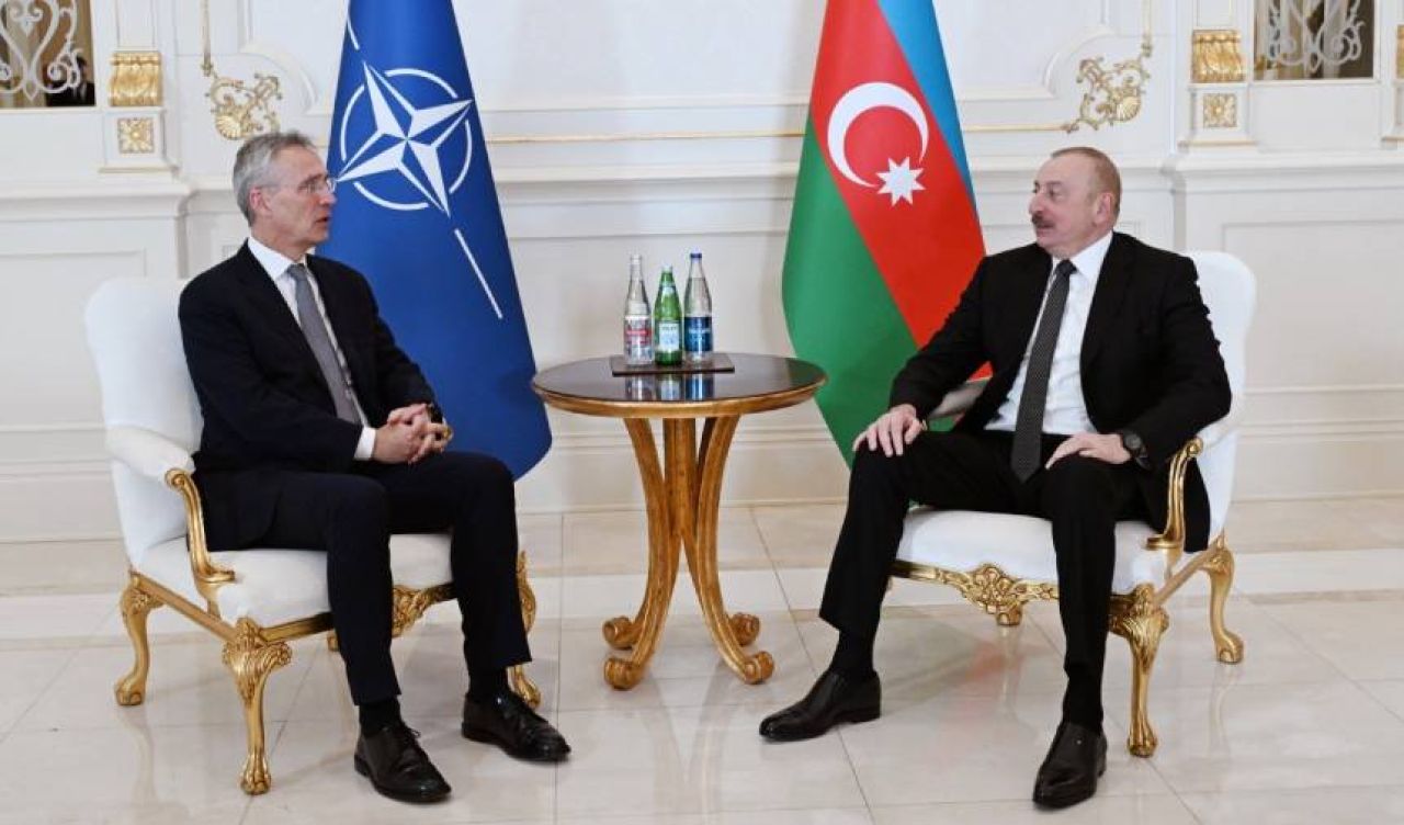 Azerbaycan Cumhurbaşkanı Aliyev, NATO Genel Sekreteri Stoltenberg’i kabul etti