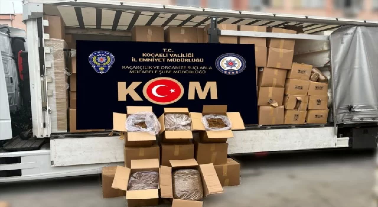 Anadolu Otoyolu'nda bir araçta 1 ton 260 kilogram kaçak tütün ele geçirildi