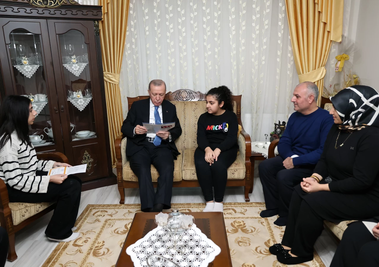 Malatya'da Cumhurbaşkanı Erdoğan’dan Uludağ ailesine sürpriz ziyaret