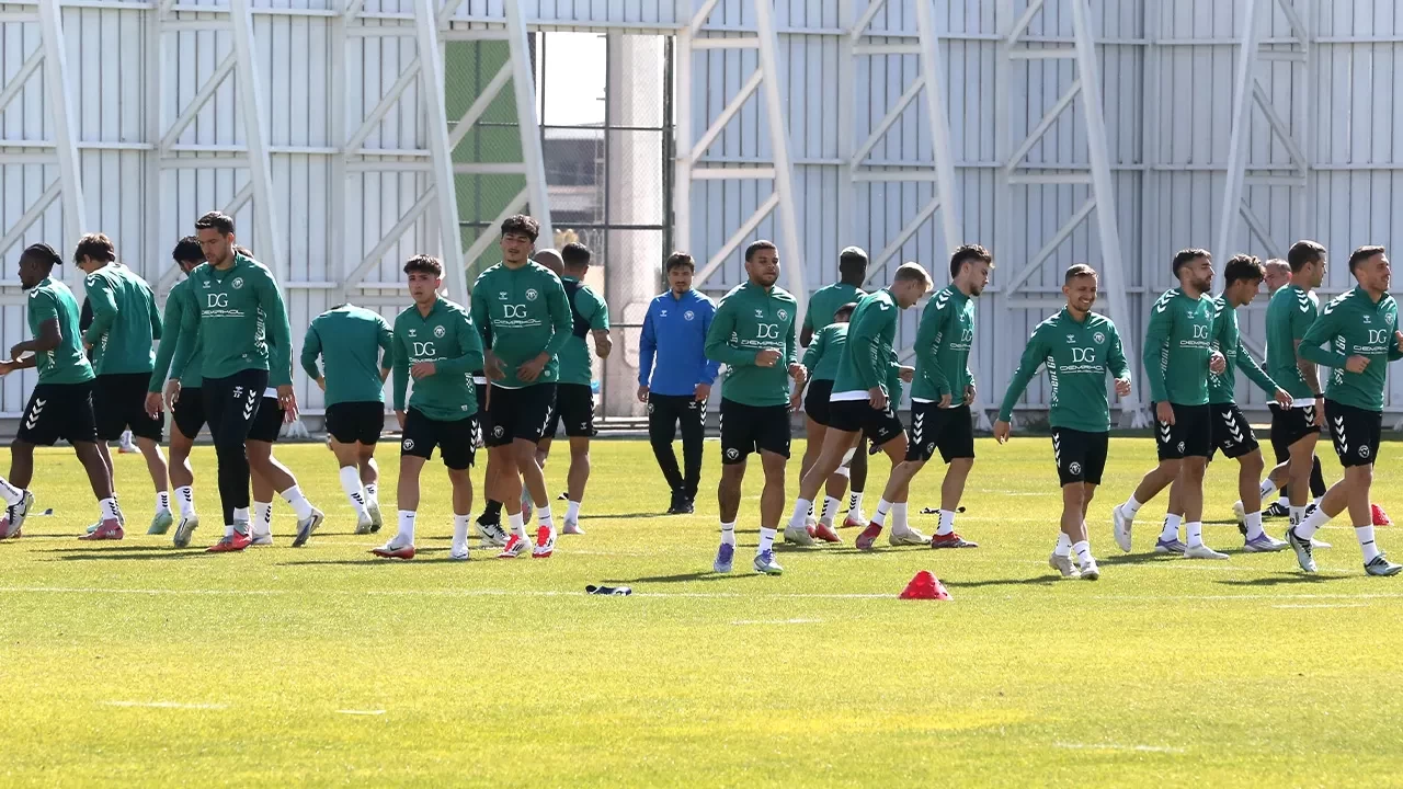 Konyaspor, Kocaelispor maçı hazırlıklarını sürdürüyor