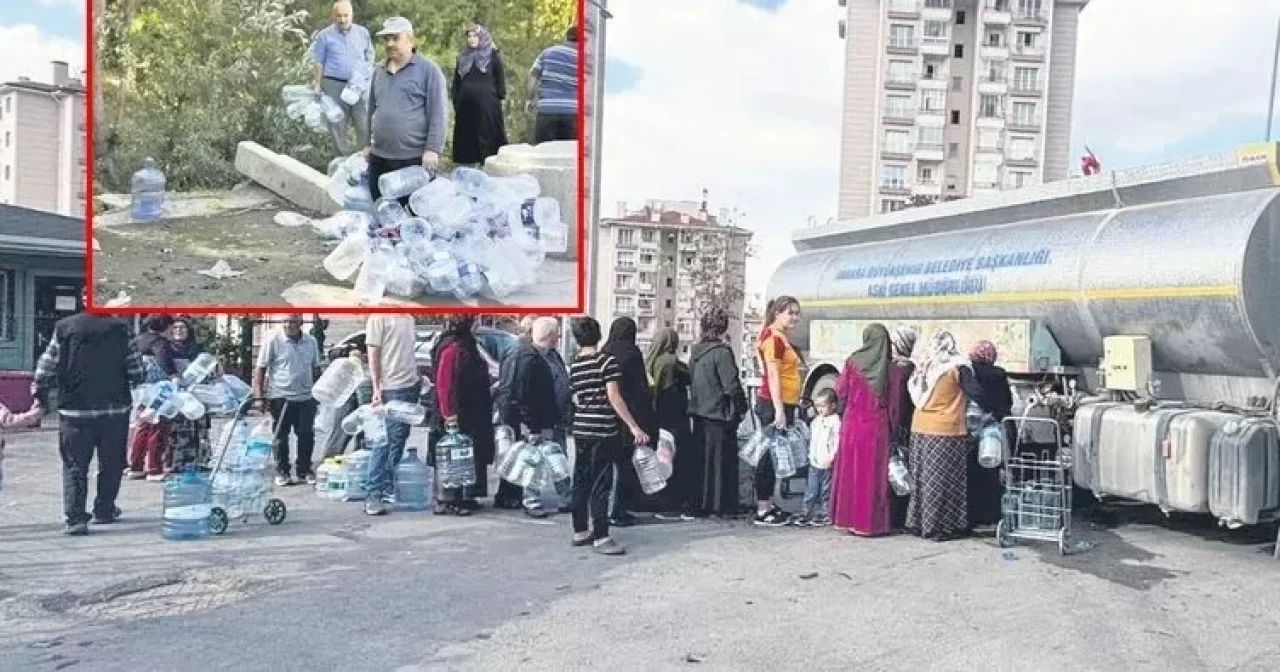 CHP'li belediyelerde su krizi vatandaşları bezdirdi: .Çeşmelerden su temin ediyor