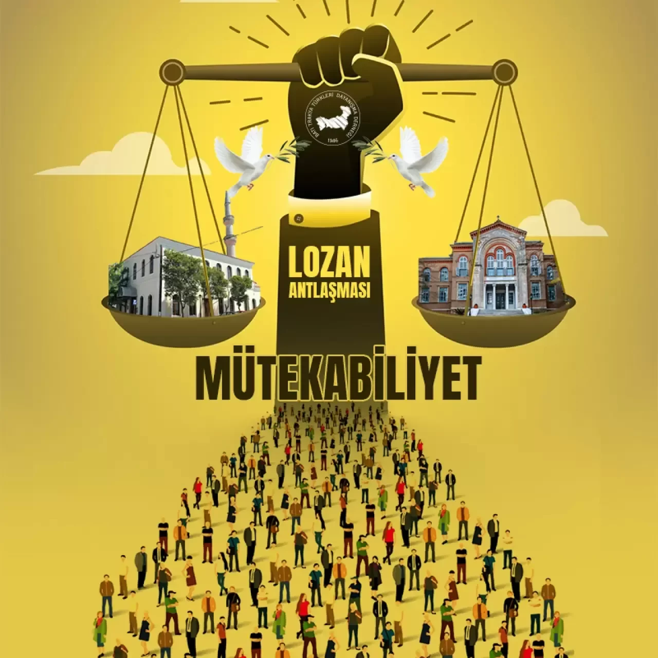 Batı Trakya Türkleri Dayanışma Derneği Başkanı Öztürk'ten çağrı: "Lozan'ın teminatı altında; mütekabiliyet kırmızı çizgimizdir"