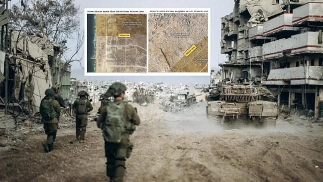 İsrail'den sarı hatta kurnazca plan! Görüntüler uyduya takıldı