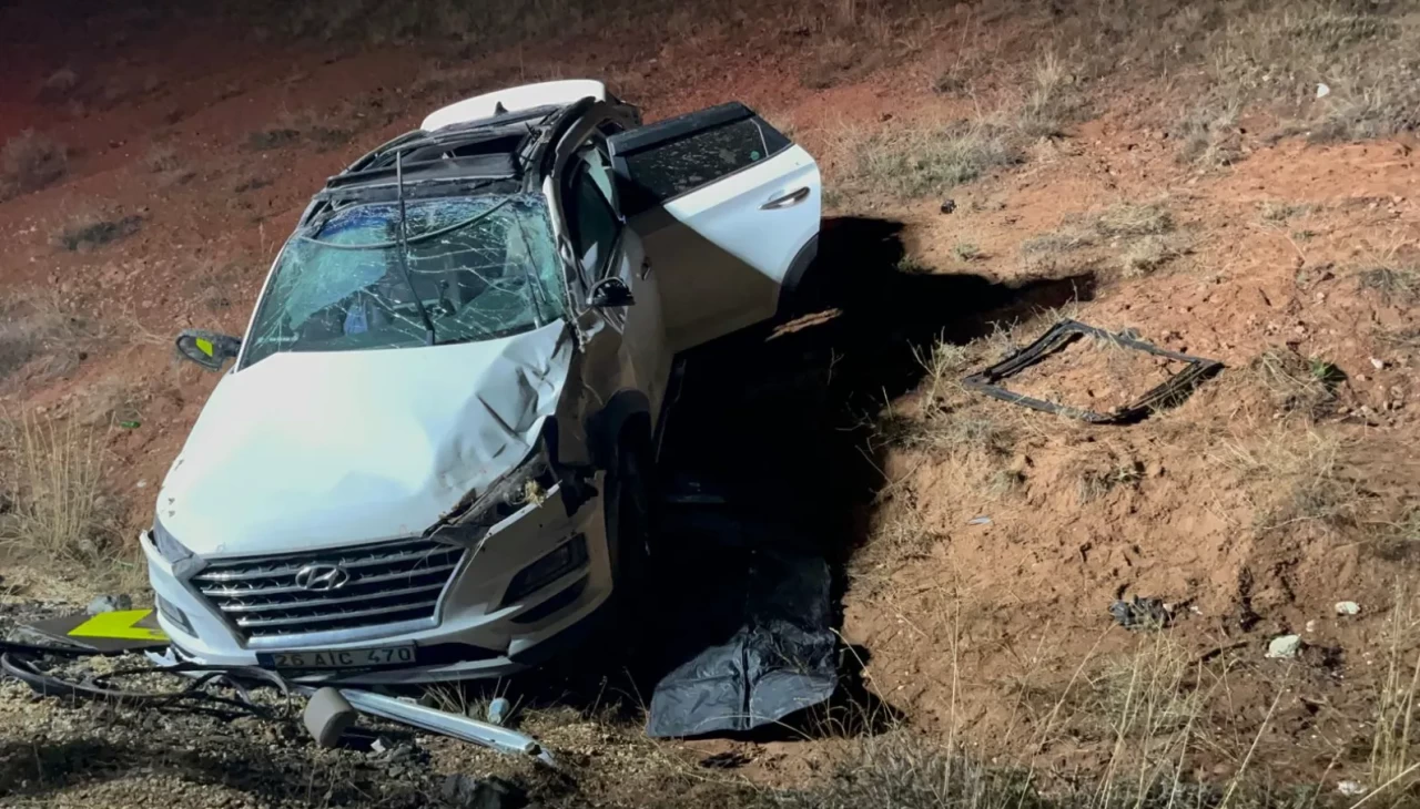 Eskişehir’de feci kaza: Araç şarampole devrildi, 1 ölü 4 yaralı