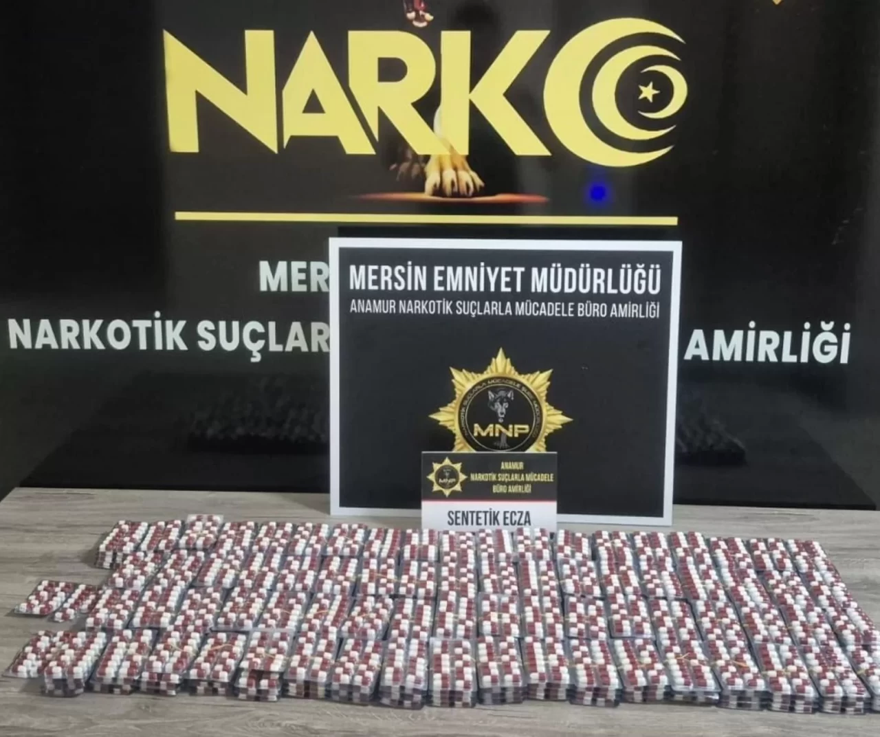 Mersin Anamur’da narkotik operasyonu: 4 bin 127 sentetik ecza hapı ele geçirildi