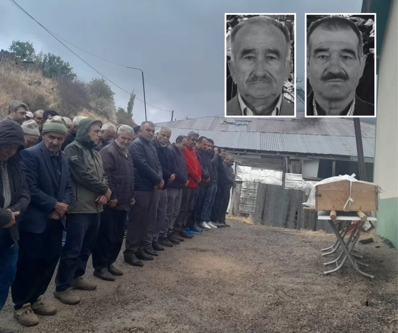 Yangında hayatını kaybeden engelli 2 kardeş tek tabutta son yolculuğuna uğurlandı