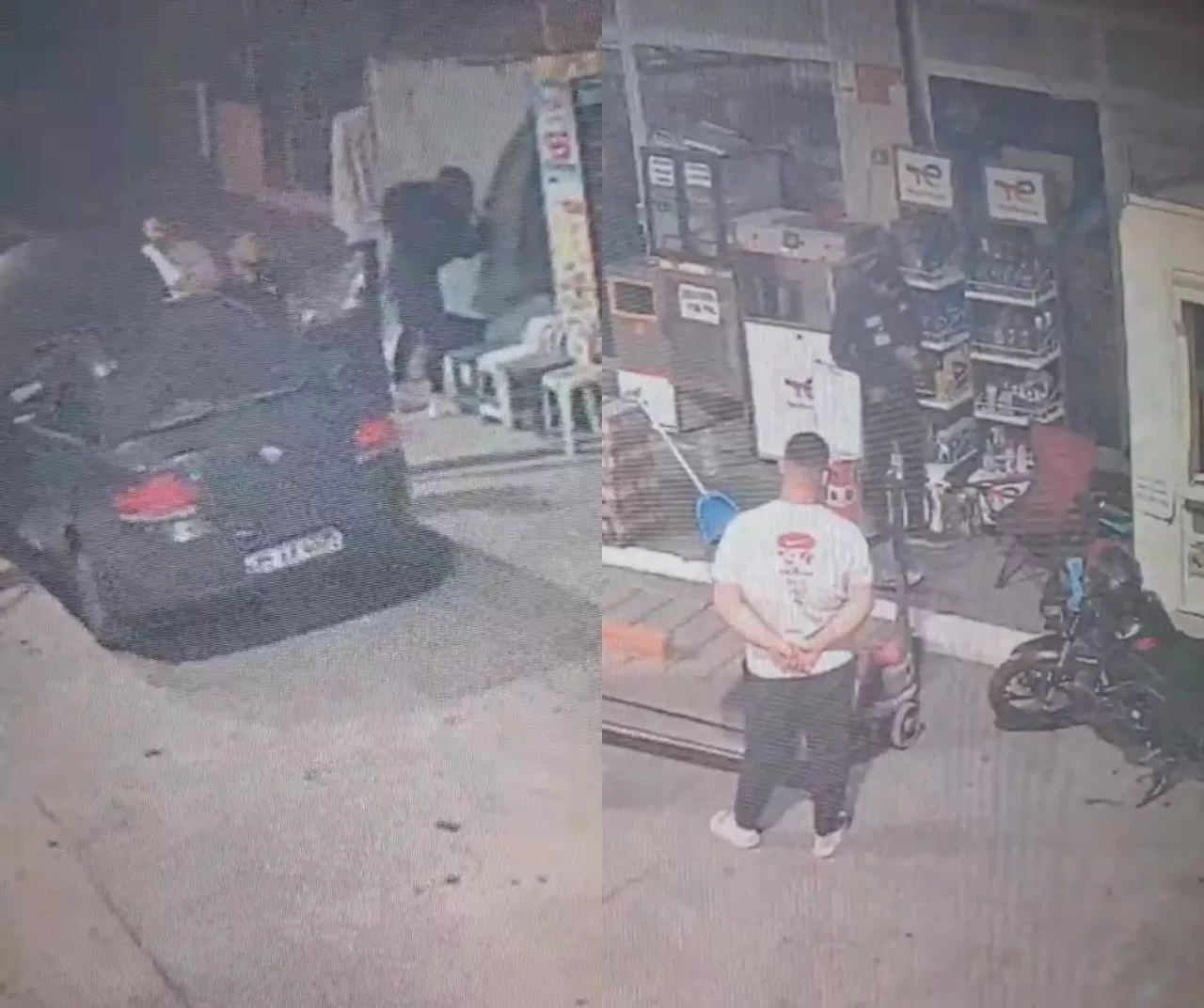 Denizli’de akıl almaz hırsızlık! Çalışanın yanında madeni yağ çaldılar, güvenlik kamerasına anbean yansıdı