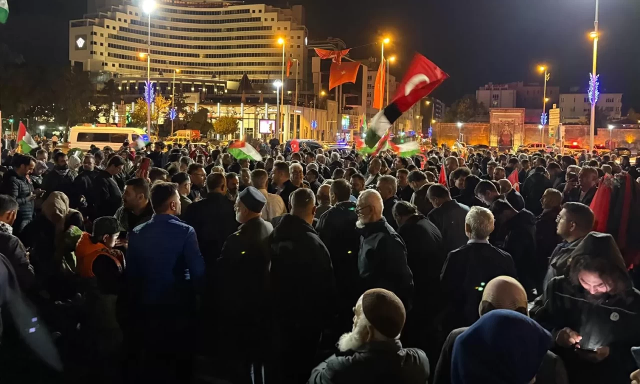 Kayseri’de İsrail’in Sumud Filosu’na müdahalesine tepki