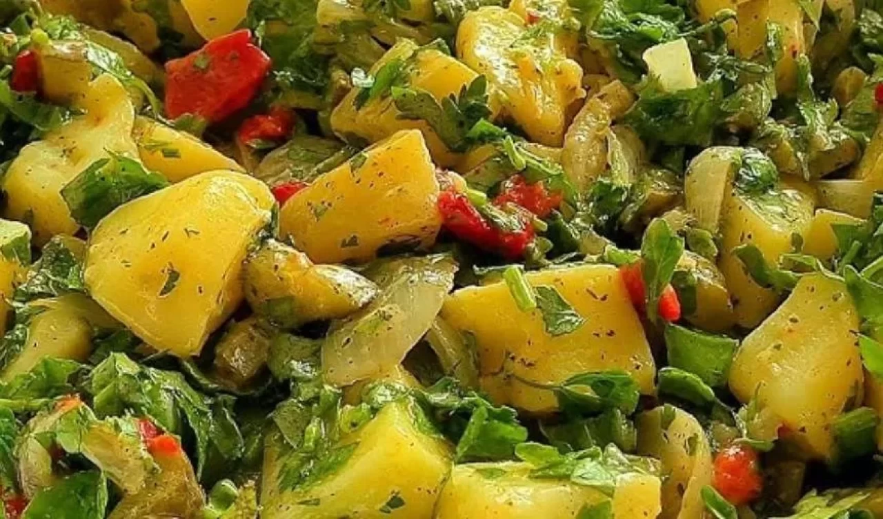 Patates salatasının en fit hali! Diyette de yenir 5 çayında da