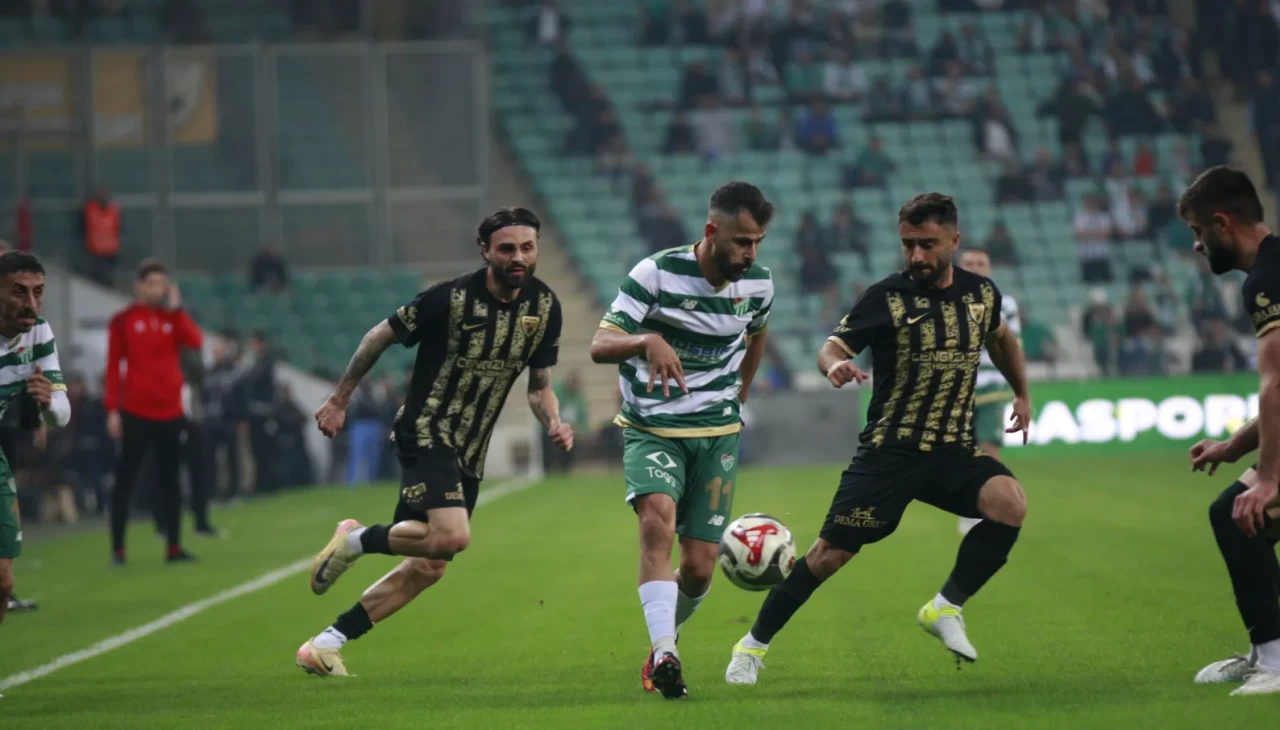 Bursaspor evinde galibiyeti kaçırdı: Muşspor’la 2-2 berabere kaldı