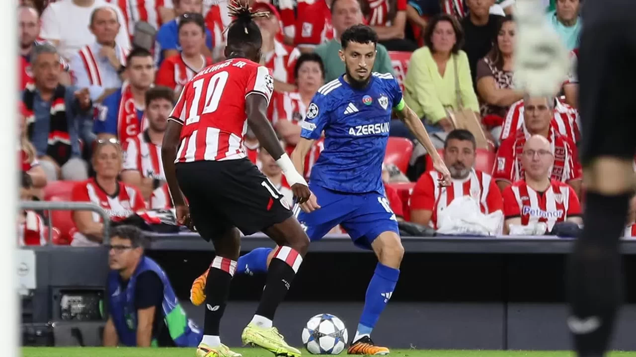 Karabağ, UEFA Şampiyonlar Ligi'nde ilk mağlubiyetini Athletic Bilbao deplasmanında aldı | Athletic Bilbao 3-1 Karabağ