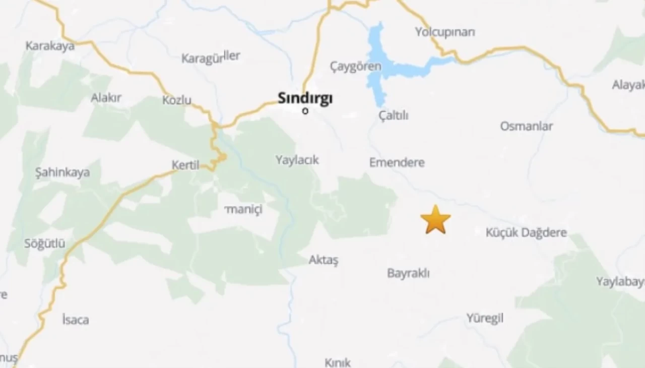 Balıkesir’in Sındırgı ilçesinde 4.1 büyüklüğünde deprem