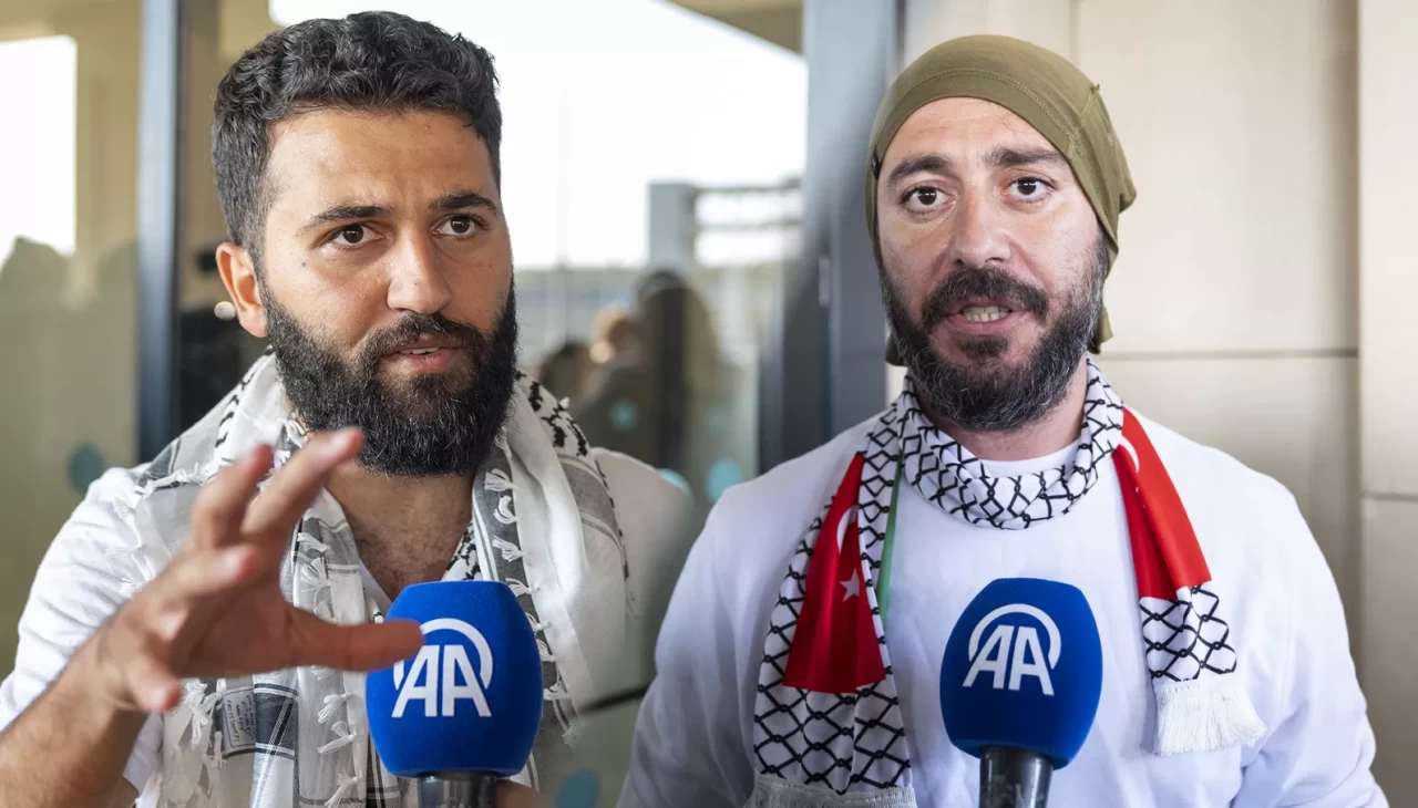 Özgürlük Filosu'ndaki Türk aktivistler gazetecilere konuştu