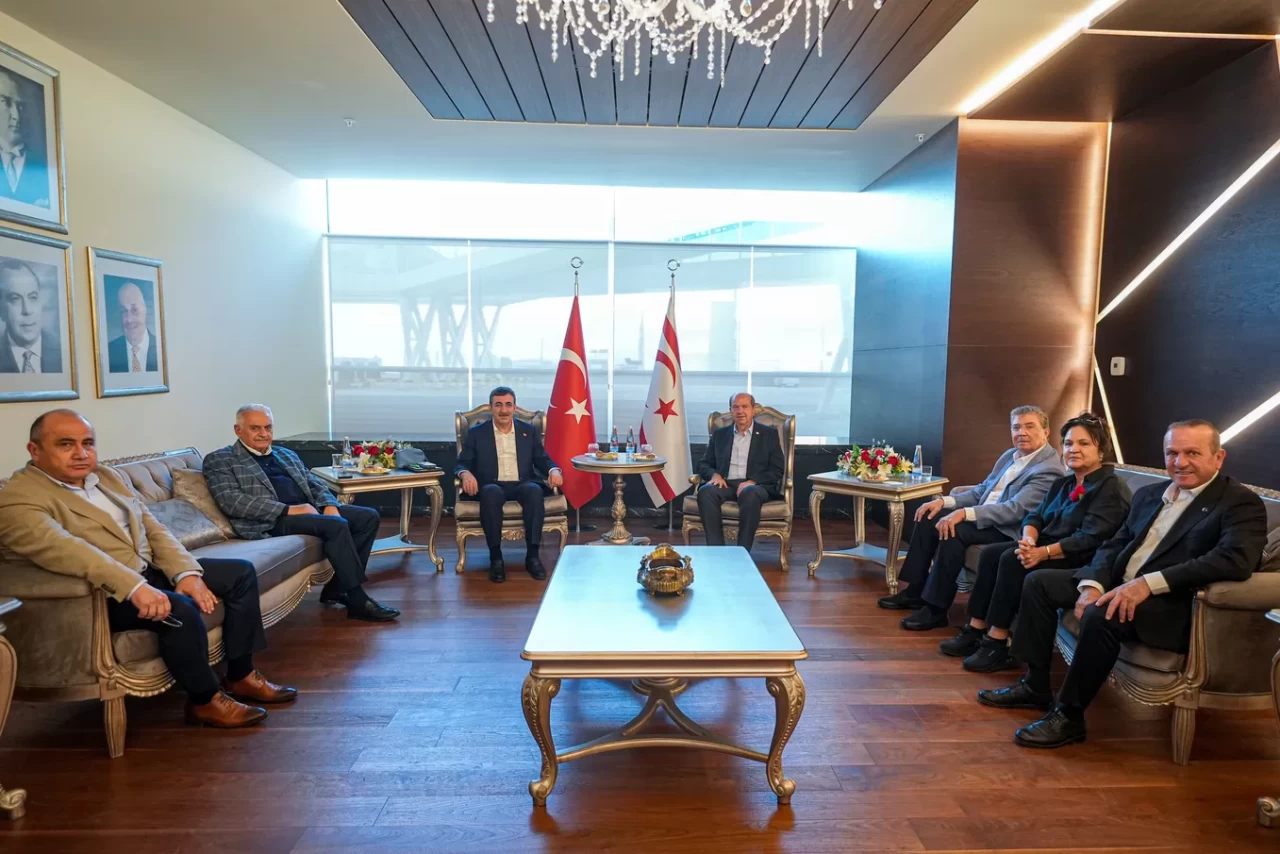 Cumhurbaşkanı Yardımcısı Yılmaz, KKTC Cumhurbaşkanı Tatar ile görüştü
