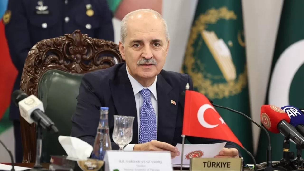 TBMM Başkanı Numan Kurtulmuş'tan net mesaj: Örgütün listeden çıkması için tüm silahlar bırakılmalı