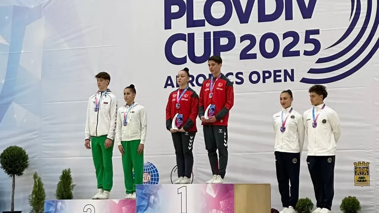 Milli aerobik cimnastikçiler, Bulgaristan’daki Filibe Kupası’nda 3 madalya kazandı