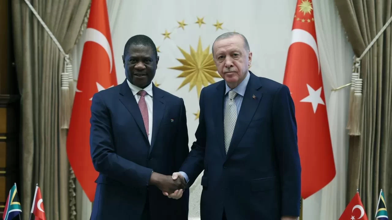 Cumhurbaşkanı Erdoğan, Paul Mashatile'yi kabul etti