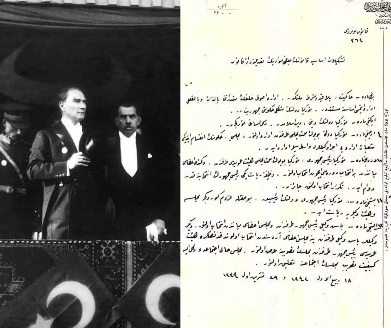 Cumhuriyet’in ilanına ait orijinal belge paylaşıldı! İşte o cümleler