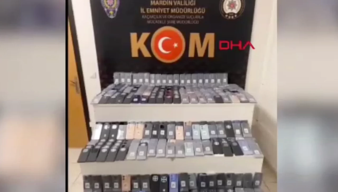 Mardin’de 15 milyon liralık kaçak cep telefonu operasyonu: 2 tutuklama