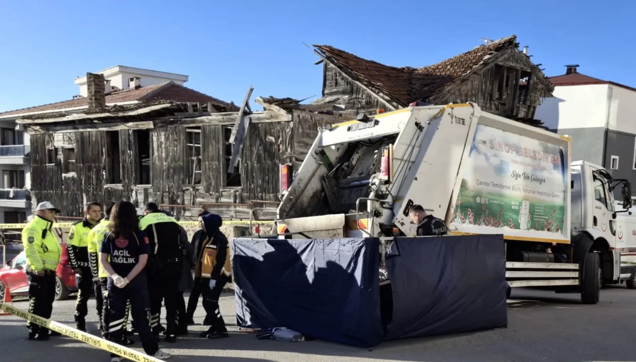 Sinop'ta çöp kamyonunun çarptığı 67 yaşındaki kadın hayatını kaybetti