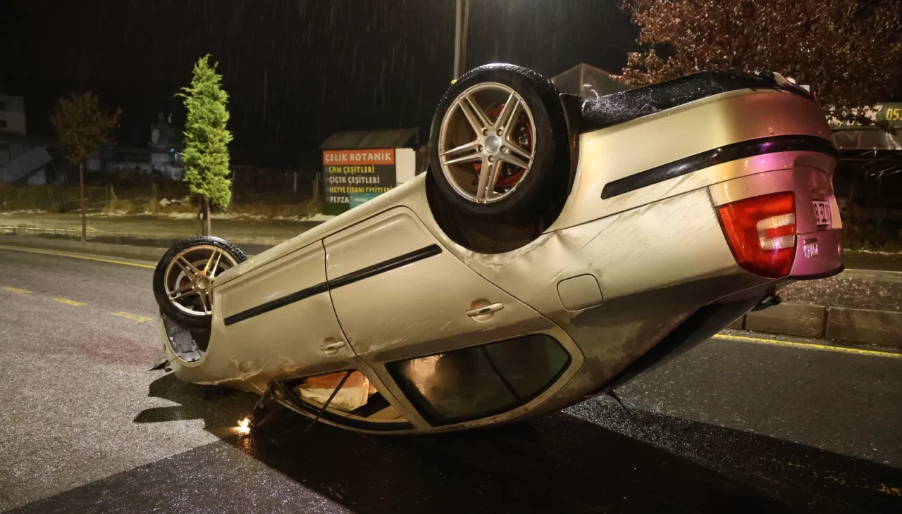 Nevşehir’de takla atan otomobilin sürücüsü kaçtı: “Aracı ben kullanıyordum” diyen vatandaşa polis inanmadı