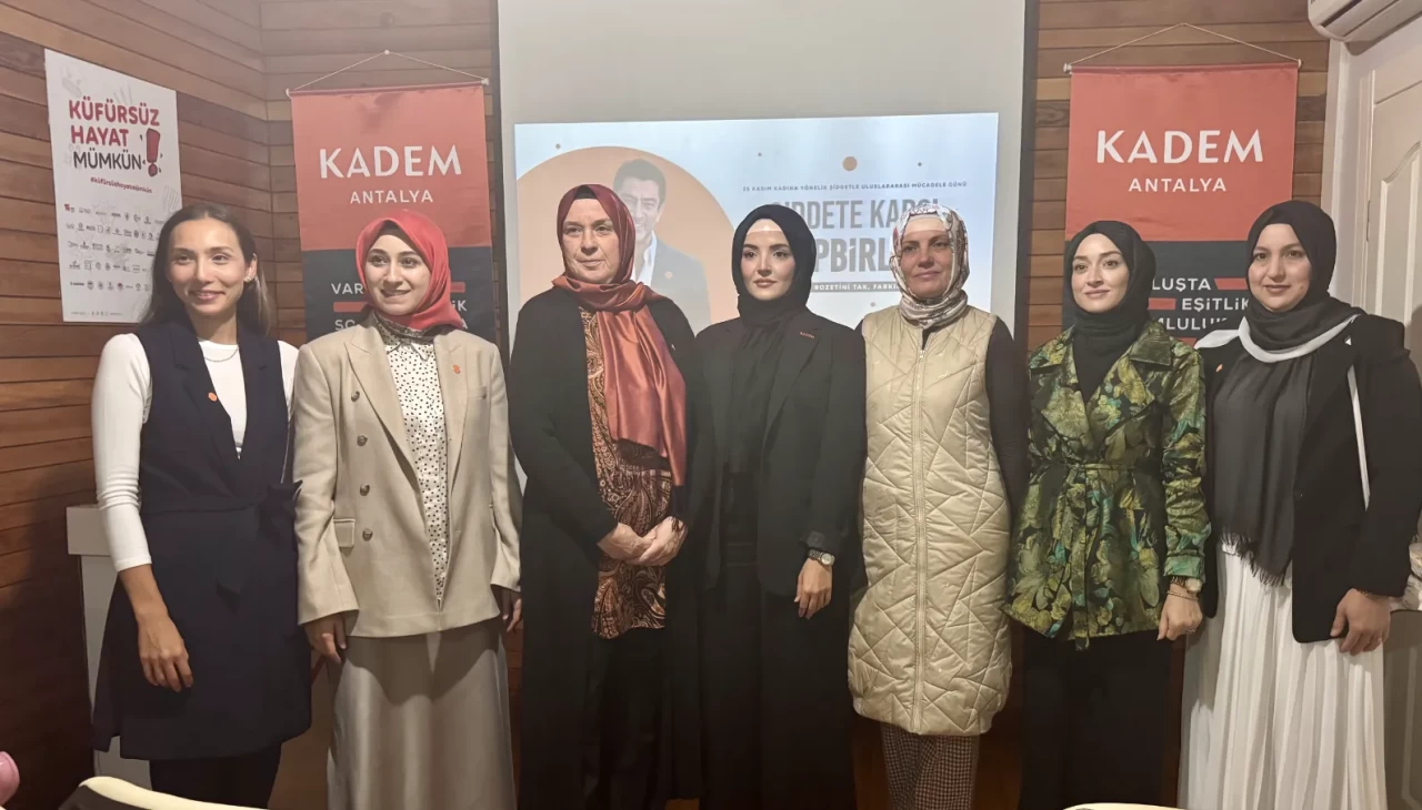 Kadem’den Antalya’da ‘şiddete karşı hep birlikte’ kampanyası tanıtımı